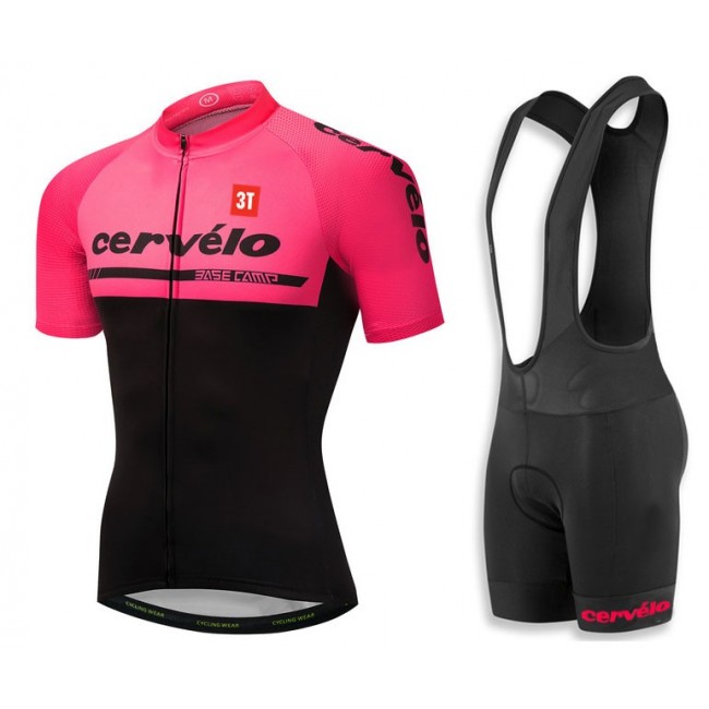 2018 Cervelo 3T Pink Fietskleding Set Wielershirt Korte Mouw+Korte Fietsbroeken Bib 2018 Cervelo 3T Pink Fietskleding Set Wielershirt Korte Mouw+Korte Fietsbroeken Bib