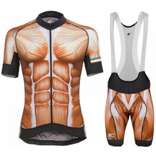 Cipollini Human Muscle Fietskleding Set Wielershirt Korte Mouw+Korte Fietsbroeken Bib Cipollini Human Muscle Fietskleding Set Wielershirt Korte Mouw+Korte Fietsbroeken Bib