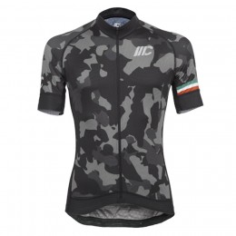 Cipollini Camouflage-Black Green Wielershirt Korte Mouw