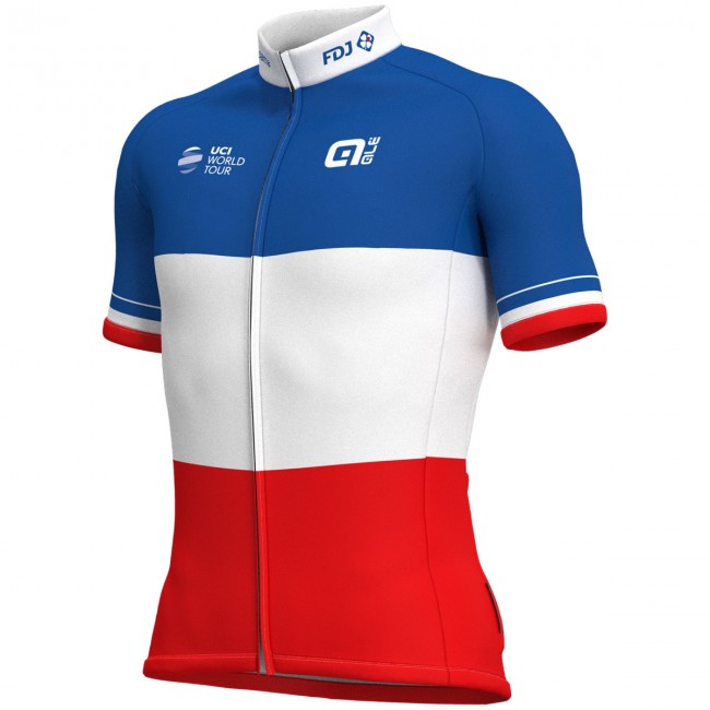 Groupama Fdj French Champion 2018 Wielershirt Korte Mouw Groupama Fdj French Champion 2018 Wielershirt Korte Mouw