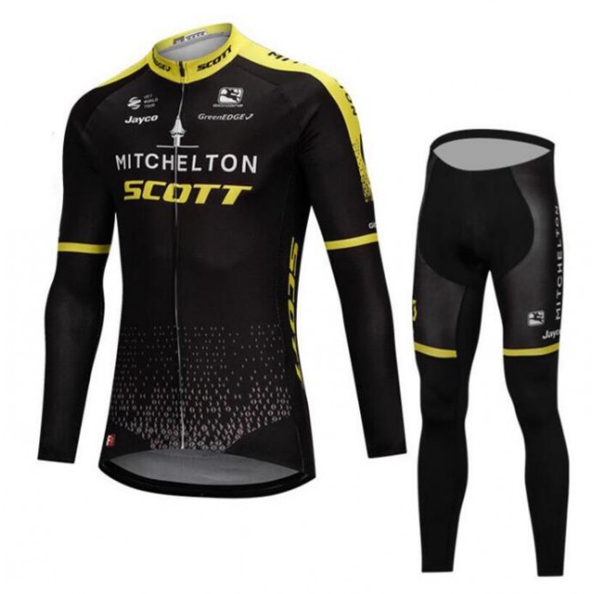 Mitchelton Scott 2018 Fietskleding Set Wielershirt Lange Mouw+Lange Fietsbroeken Mitchelton Scott 2018 Fietskleding Set Wielershirt Lange Mouw+Lange Fietsbroeken