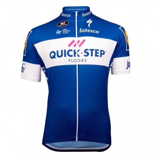 2018 Quick Step Floors Wielershirt Korte Mouw 2018 Quick Step Floors Wielershirt Korte Mouw