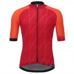 Santini Ace Rood Wielershirt Korte Mouw