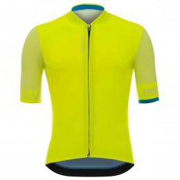 Santini Redux Geel Fluo Wielershirt Korte Mouw