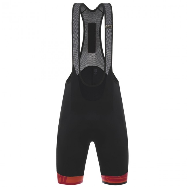 Santini Ace Rood Korte Fietsbroeken Bib Santini Ace Rood Korte Fietsbroeken Bib