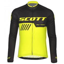 Scott RC TEAM 10 Wielershirt Lange Mouw Black/Sulphur Yellow
