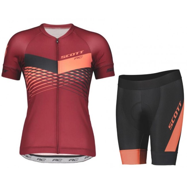 Scott RC PRO Dames Dames Fietskleding Set Wielershirt Korte Mouwen+Korte Fietsbroeken Black/Camellia Pink Scott RC PRO Dames Dames Fietskleding Set Wielershirt Korte Mouwen+Korte Fietsbroeken Black/Camellia Pink