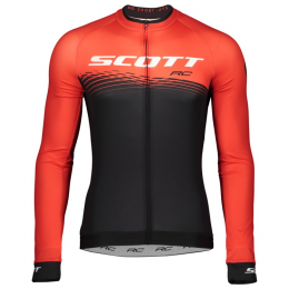 SCOTT RC PRO Wielershirt Lange Mouw Fiery Red/Black