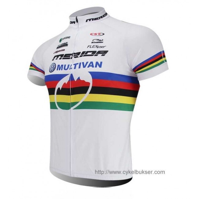 Merida Multivan Wielershirt Met Korte Mouwen Wit Merida Multivan Wielershirt Met Korte Mouwen Wit