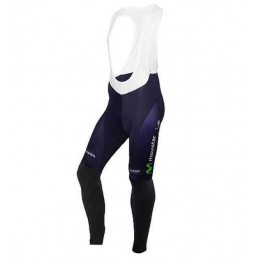 2016 Movistar Lange Fietsbroek Bib Vliezen Blauw Wit