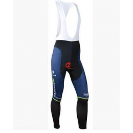 Movistar 2014 Lange Fietsbroeken Bib Blauw Zwart