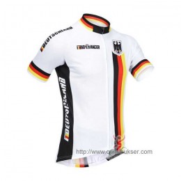 Nazionale Tedesca Teams Wielershirt Met Korte Mouwen