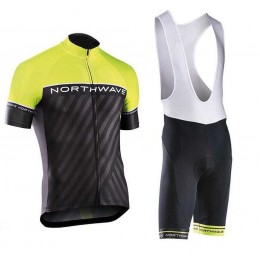 2017 NorthWave Fietskleding Set Fietsshirt Met Korte Mouwen+Korte Koersbroek 07