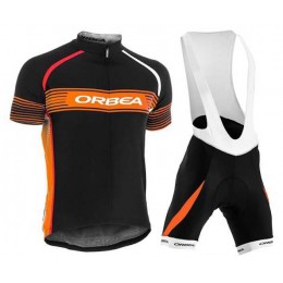 2015 Orbea Zwart-Geel Fietskleding Set Fietsshirt Met Korte Mouwen+Korte Koersbroek