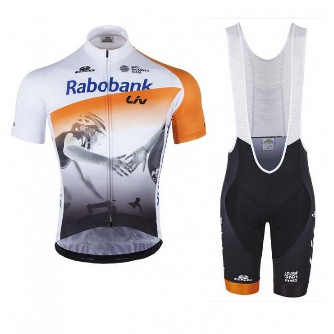 2016 RABOBANK Fietskleding Set Fietsshirt Met Korte Mouwen+Korte Koersbroek 2016 RABOBANK Fietskleding Set Fietsshirt Met Korte Mouwen+Korte Koersbroek