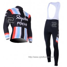 Teams Rapha Focus Fietskleding Wielershirt Lange Mouw+Lange Fietsbroeken Bib