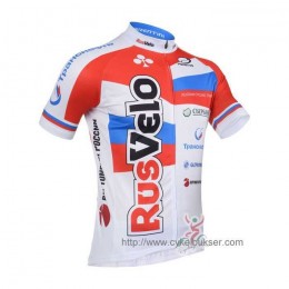 Teams RusVelo 2013 Wielershirt Met Korte Mouwen