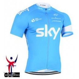 2015 Sky Wielershirt Met Korte Mouwen Zwart