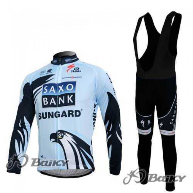 Saxo Bank Sungard Pro Team Wielerkleding Set Wielershirts Lange Mouw+Lange Fietsbroeken Bib Wit Zwart Saxo Bank Sungard Pro Team Wielerkleding Set Wielershirts Lange Mouw+Lange Fietsbroeken Bib Wit Zwart