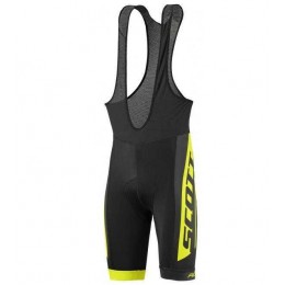 2016-2017 Scott RC Wielershirt Korte Fietsbroeken Bib Zwart Geel