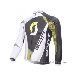 SCOTT RC Pro Wielershirt Lange Mouwen Groen Wit Zwart