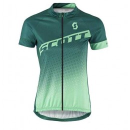 2016-2017 Scott Wielershirt Met Korte Mouwen Trikot Groen Dames