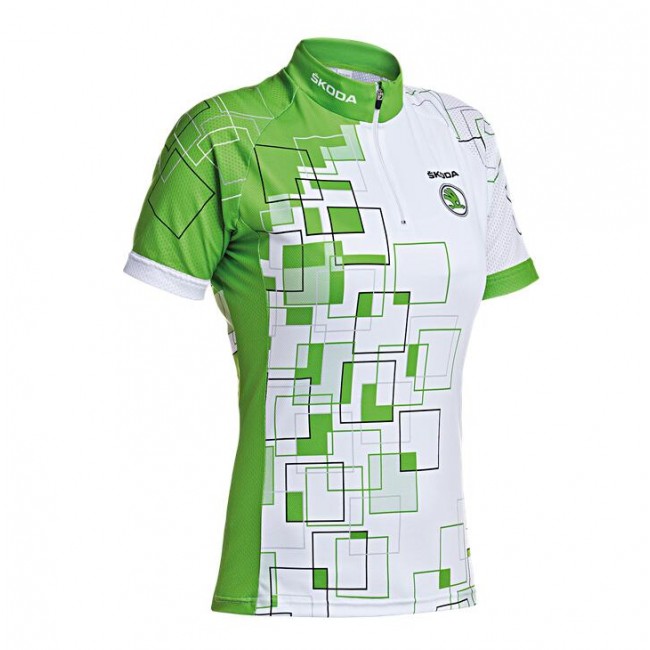 2016 SKODA Wielershirt Korte Mouw Groen Dames 2016 SKODA Wielershirt Korte Mouw Groen Dames