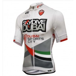 2016 Skydive Dubai Wielershirt Korte Mouw Blauw