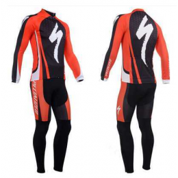 2014 Specialized S-Works Fietskleding Wielershirt Lange Mouw+Lange Fietsbroeken Zwart Rood Wit