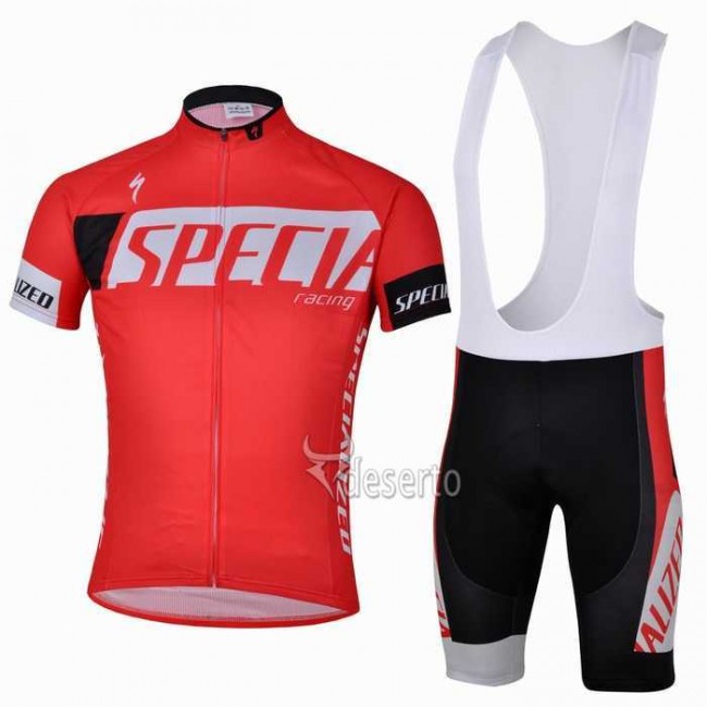 Specialized Racing Fietskleding Set Fietsshirt Met Korte Mouwen+Korte Koersbroek Rood Specialized Racing Fietskleding Set Fietsshirt Met Korte Mouwen+Korte Koersbroek Rood