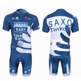 2013 Saxo Bank Tinkoff Pro Team Outlet Wielershirt Met Korte Mouwen Blauw