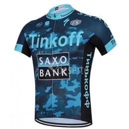 2015 Saxo Bank Tinkoff Wielershirt Met Korte Mouwen Camouflage