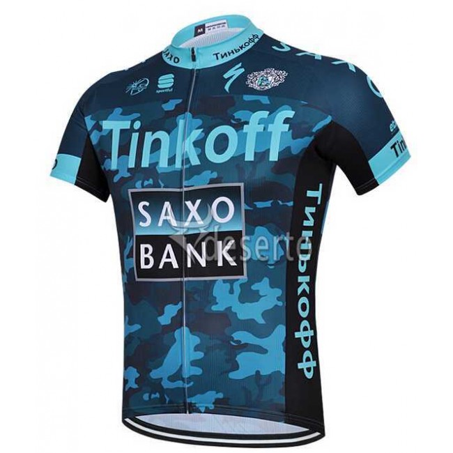 2015 Saxo Bank Tinkoff Wielershirt Met Korte Mouwen Camouflage 2015 Saxo Bank Tinkoff Wielershirt Met Korte Mouwen Camouflage