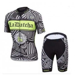 2016 Ladatcha Tinkoff Zebra Wielershirt Korte+Fietsbroek-Korte