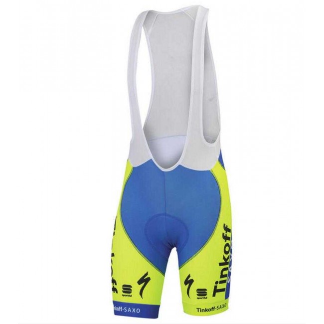2015 Tinkoff Korte Koersbroek Geel Blauw 2015 Tinkoff Korte Koersbroek Geel Blauw