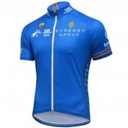 2015 Tour AzerBaidjan Wielershirt Met Korte Mouwen Blauw