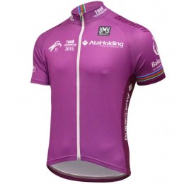 2015 Tour AzerBaidjan Wielershirt Met Korte Mouwen Purper