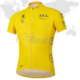 Tour De France Le Coq Sportif Gele Wielershirt Met Korte Mouwen