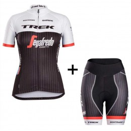 2016 TREK SEGAFREDO RACING TEAM Fietskleding Set Fietsshirt Korte Mouwen+Fietsbroek Korte Dames