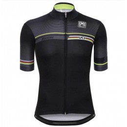2016 UCI Wielershirt Korte Mouw Zwart
