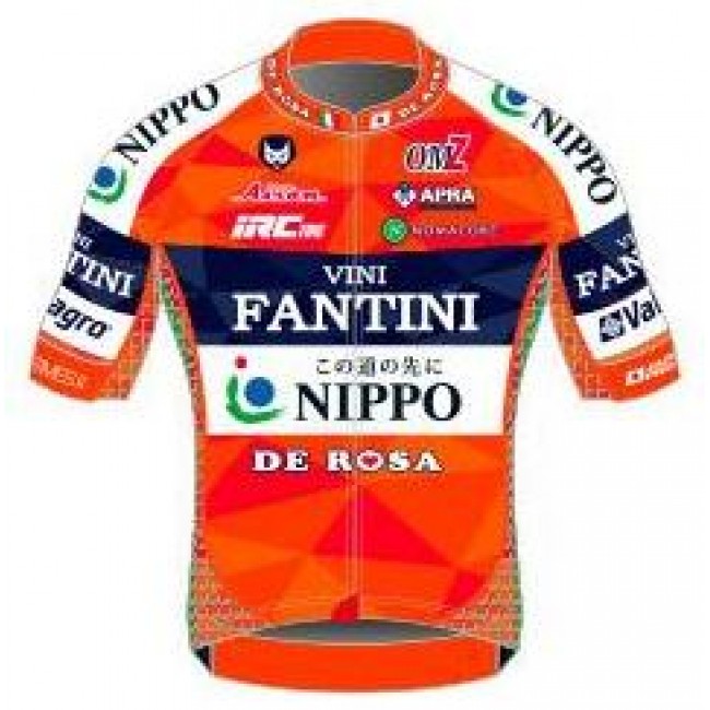 2017 Vini Fantini Nippo Wielershirt Met Korte Mouwen 2017 Vini Fantini Nippo Wielershirt Met Korte Mouwen